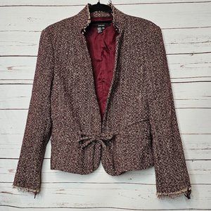 Zara Basic Wool Blend Tweed Blazer
